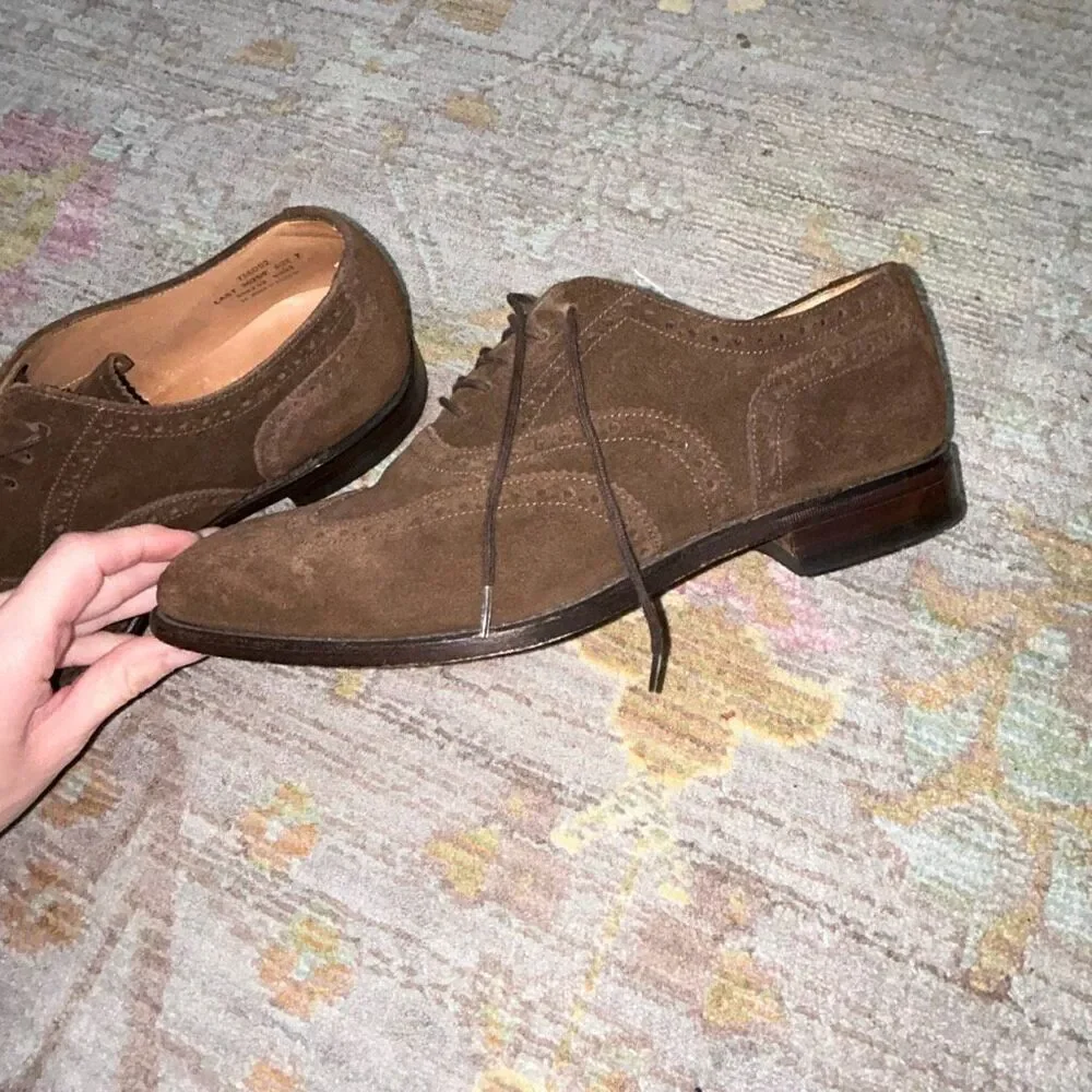 Loake suede brown Oxford dress shoes sz 7